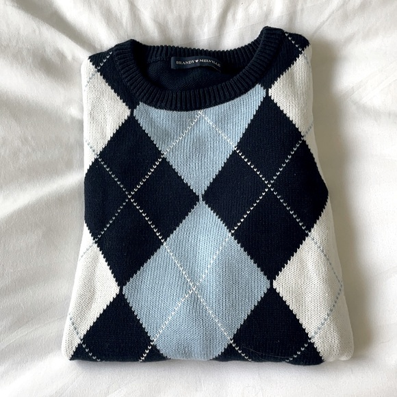 Brandy Melville Sweaters - Argyle brandy sweater, never been worn. Brand new.